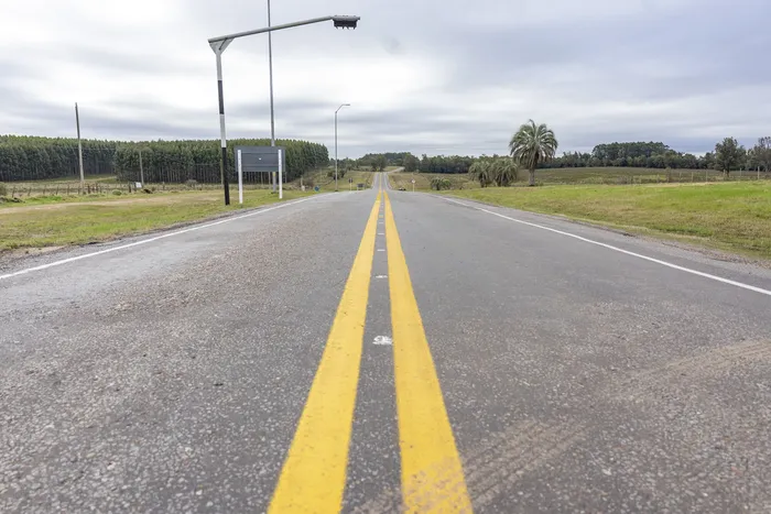 Ruta 4, en Paysandú (archivo, agosto de 2026). · Foto: Santiago Fleitas