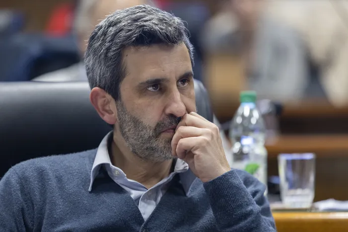 Daniel Caggiani en el Parlamento. · Foto: Rodrigo Viera Amaral