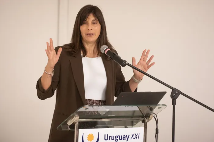 La directora ejecutiva de Uruguay XXI, Mariana Ferreira, durante el acto de lanzamiento. · Foto: Alessandro Maradei