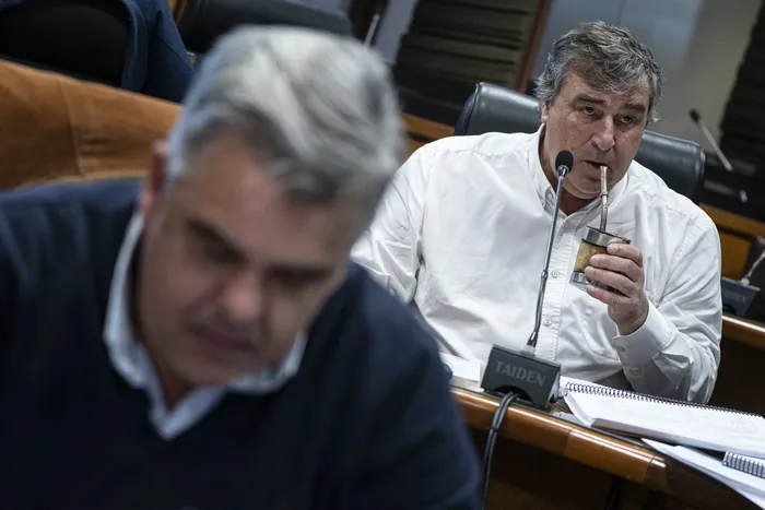 Sergio Botana, el 2 de setiembre, en el Parlamento · Foto: Ernesto Ryan