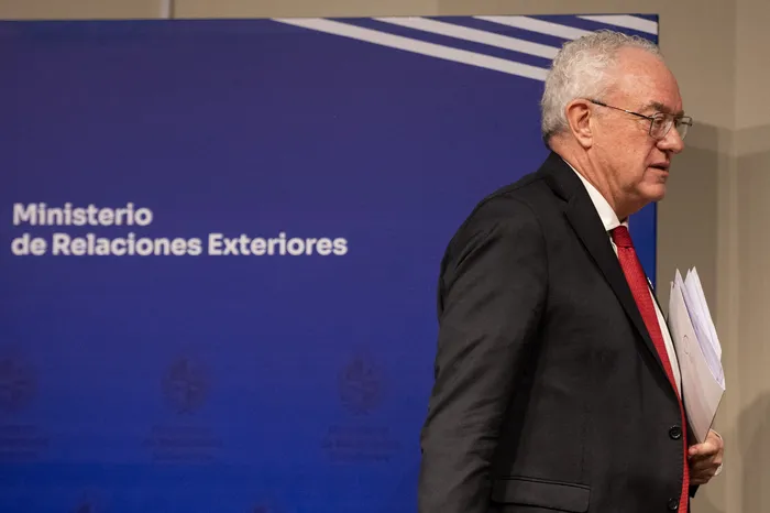 Mario Lubetkin, el 2 de setiembre, en la cancillería. Foto: Alessandro Maradei