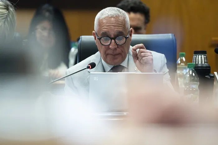 Carlos Negro, el 3 de setiembre, en el Parlamento. · Foto: Ernesto Ryan