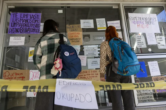 Anexo de la Facultad de Medicina ocupado, el 4 de setiembre. · Foto: Rodrigo Viera Amaral