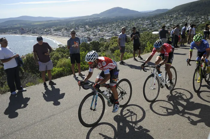 8ª etapa de la 76ª Vuelta Ciclista del Uruguay, en Piriápolis (archivo, abril de 2021). · Foto: Federico Gutiérrez