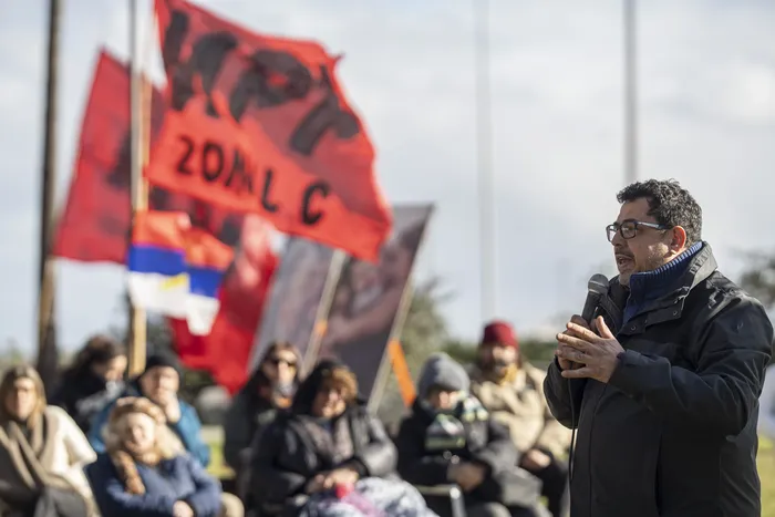 Alejandro Sánchez, el 6 de setiembre, en el parque Capurro. · Foto: Ernesto Ryan