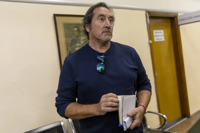 Álvaro Reinaldo durante una tripartita, el 8 de setiembre, en el Ministerio de Trabajo, en Montevideo. · Foto: Rodrigo Viera Amaral