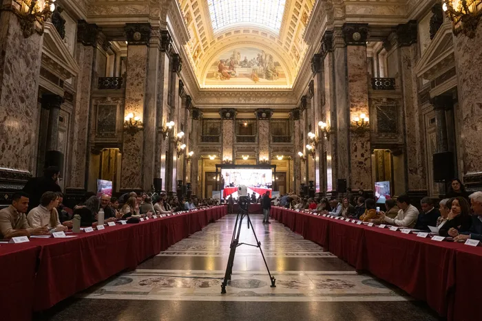 Plenario Nacional de Municipios, el 9 d de setiembre, en el Salón de los Pasos Perdidos. · Foto: Gianni Schiaffarino