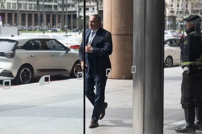 Álvaro Delgado, el 9 de setiembre, en la Torre Ejecutiva · Foto: Alessandro Maradei