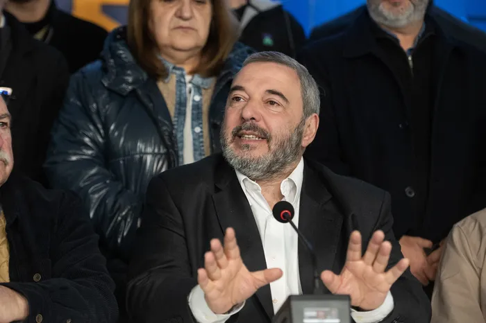 Mario Bergara, el 14 de setiembre,  en la Huella de Seregni · Foto: Alessandro Maradei
