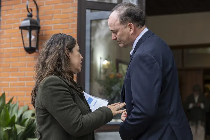 Fernanda Cardona y Rafael Ferber, el 15 de setiembre, en la Expo Prado. · Foto: Rodrigo Viera Amaral