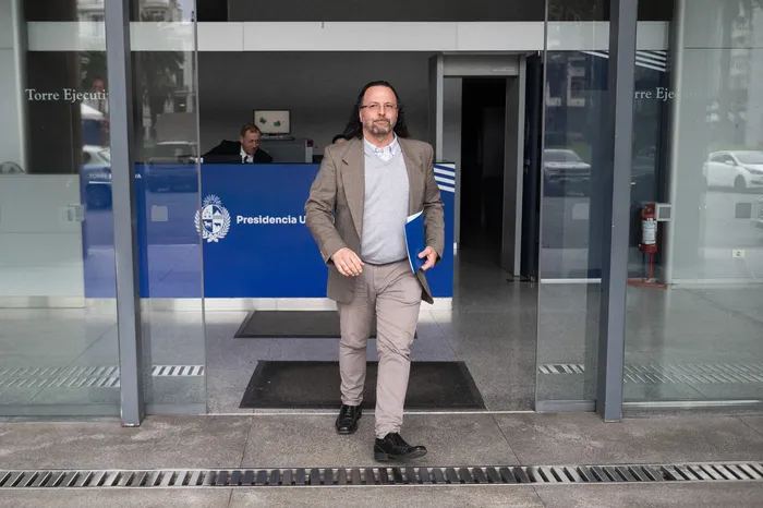 Héctor Cancela, el 15 de setiembre, en la Torre Ejecutiva · Foto: Alessandro Maradei