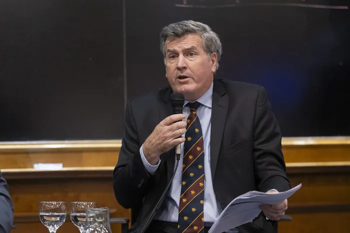 Pedro Bordaberry, el 16 de setiembre, en la Escuela de Negocios Universidad de Montevideo. · Foto: Rodrigo Viera Amaral