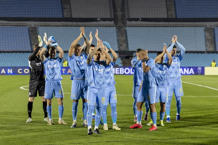 Jugadores de Torque, el 17 de setiembre, en el estadio Centenario. · Foto: Rodrigo Viera Amaral