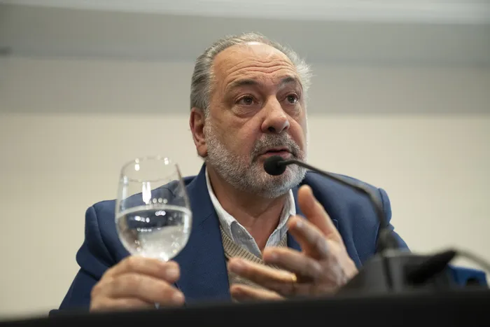 Jorge Gandini, en conferencia de prensa.  El 22 Septiembre 2026 · Foto: Ernesto Ryan