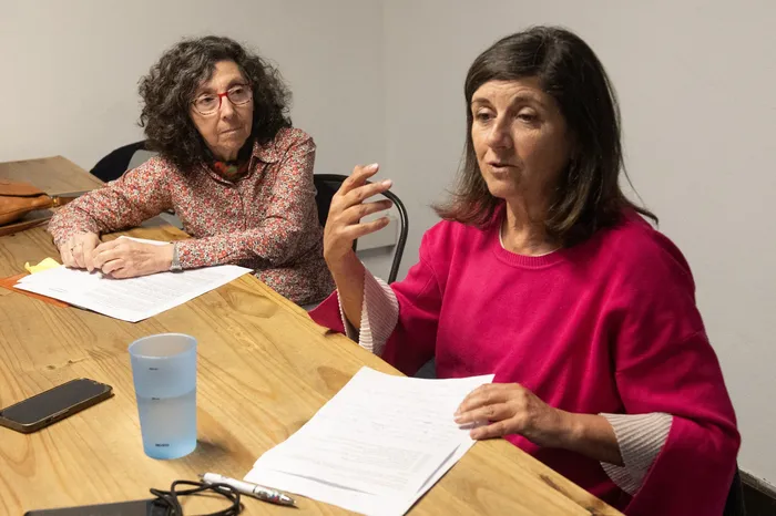 Ana Agostino y Alicia Artigas, el 28 de setiembre · Foto: Alessandro Maradei