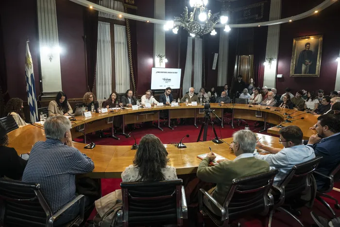 ¿Cómo construir el Uruguay de 2050? en la sala Maggiolo de la Universidad de la República. · Foto: Inés Guimaraens