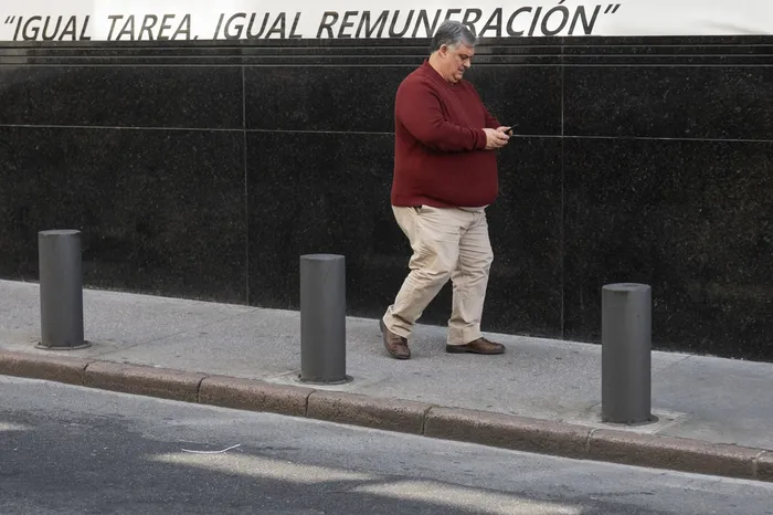 Jorge Wilson luego de declarar en la fiscalía. · Foto: Alessandro Maradei