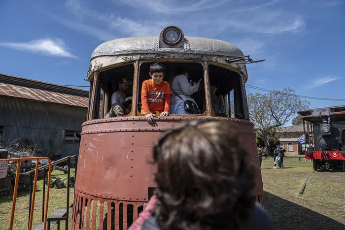 Estación de AFE, el 4 de octubre, en el barrio Peñarol. · Foto: Ernesto Ryan