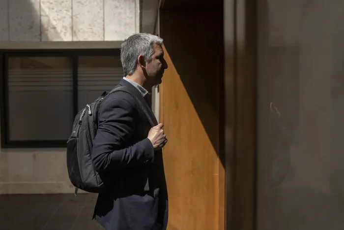 Pablo Caggiani, el 5 de octubre, en el edificio anexo del Palacio Legislativo. Foto: Ernesto Ryan