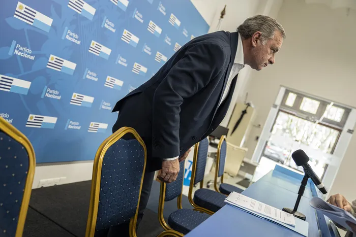 Álvaro Delgado en la Casa del Partido Nacional (archivo, octubre de 2026). Foto: Ernesto Ryan