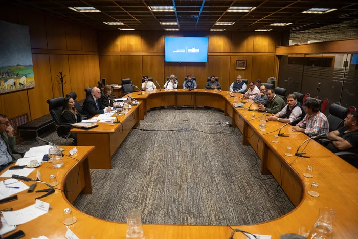 Representantes autoconvocados, el 7 de octubre, en la Comisión de Transporte de Diputados, · Foto: Gianni Schiaffarino