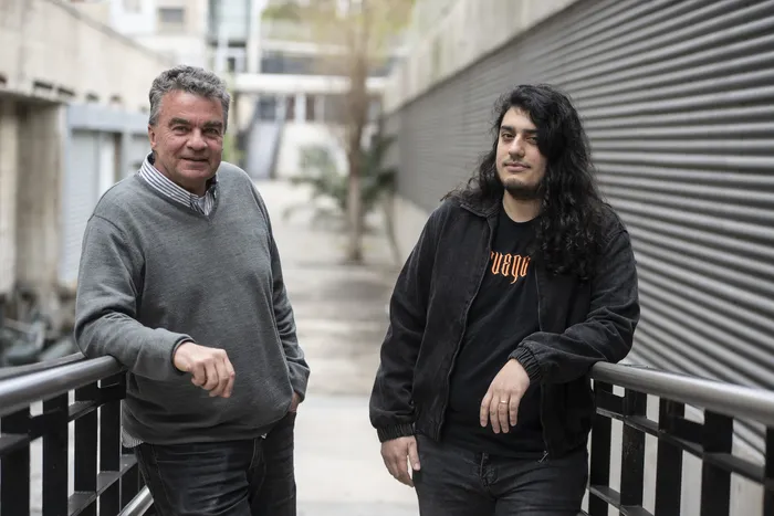 Juan Jose Prada y Santiago Góngora, el 13 de octubre de 2026 · Foto: Inés Guimaraens