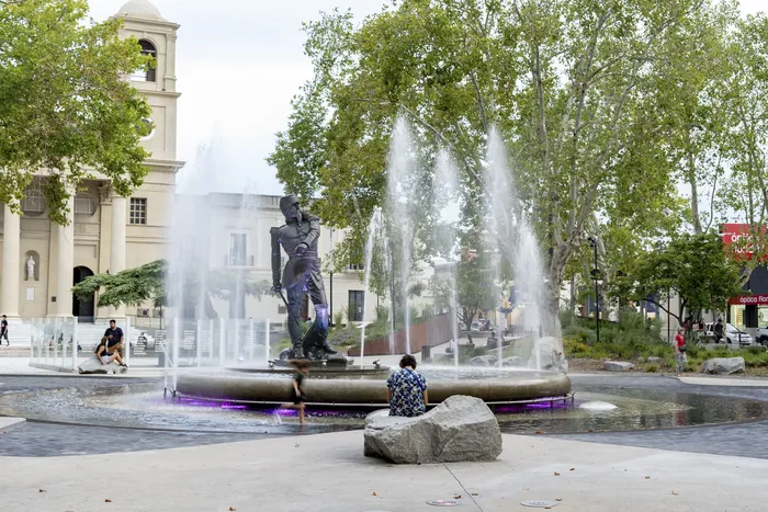 Plaza Constitución, en Paysandú. · Foto: Santiago Fleitas