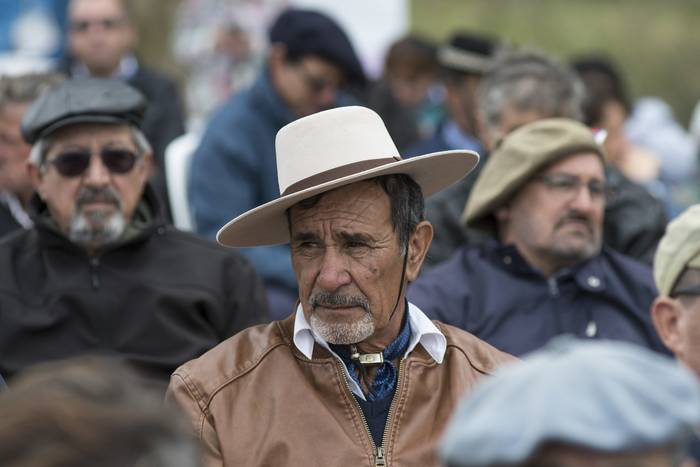 inauguración de la Colonia Daniel Viglietti, en el Día del Trabajador Rural (archivo, abril de 2019). · Foto: Sandro Pereyra