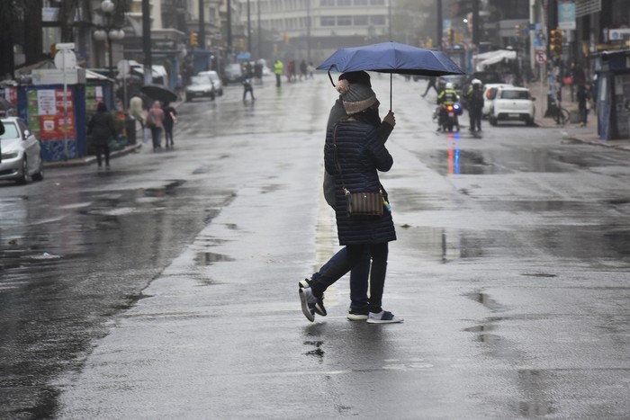 Avenida 18 de Julio, en Montevideo (archivo, junio de 2020). · Foto: Federico Gutiérrez