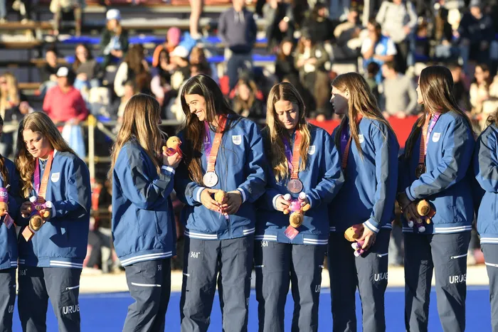 Uruguay Medalla de Bronce en Hockey Femenino de los XIII Juegos Suramericanos Santa Fe 2026 el 22 de setiembre de 2026, en el Estadio de la Asociación Santafesina de Hockey en Santa Fe, Argentina. · Foto: Sandro Pereyra, Agencia Gamba