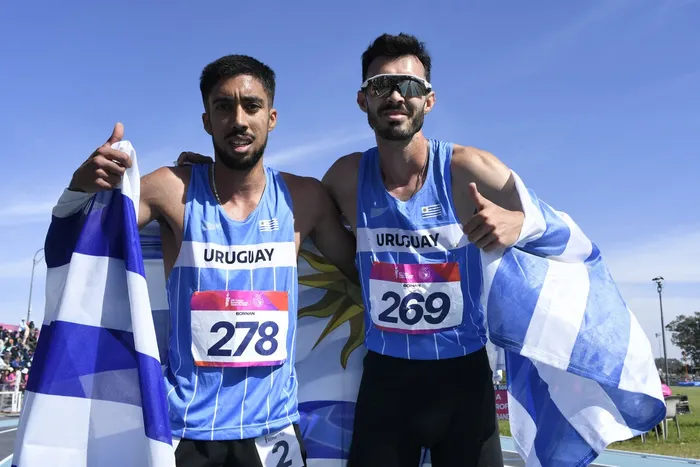 Valentín Soca y Santiago Catrofe, el 24 de setiembre, en el Centro de Alto Rendimiento Deportivo, en Santa Fe. · Foto: Sandro Pereyra, Agencia Gamba