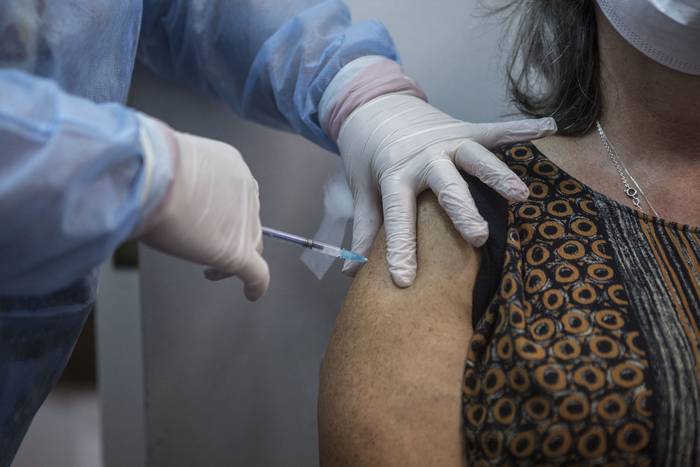 Vacunación en el CASMU 1. · Foto: .