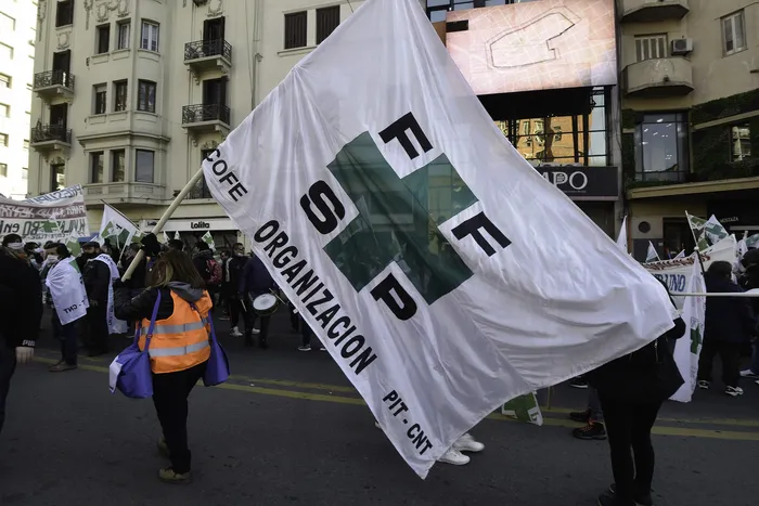 Movilizacion de la Federación de Funcionarios de la Salud Pública (archivo, 2020) · Foto: Federico Gutiérrez