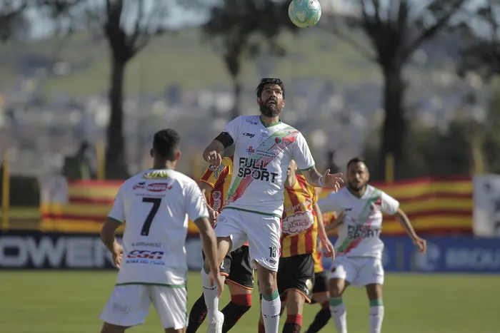 Sebastián Abreu jugando para Boston River en el Parque Paladino (archivo, 2020). · Foto: Ernesto Ryan
