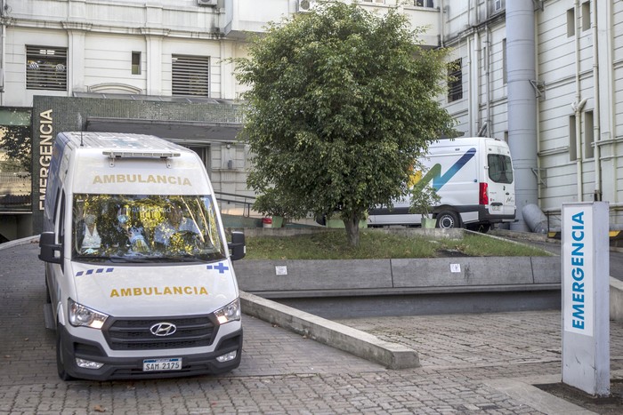 Emergencia del Hospital Español, el 31 de marzo. · Foto: .