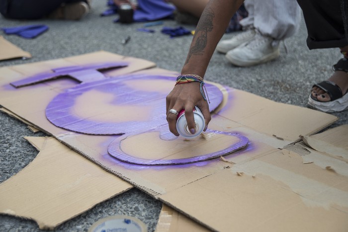 Marcha por el Día Internacional de la Mujer en Montevideo (archivo). · Foto: Natalia Rovira