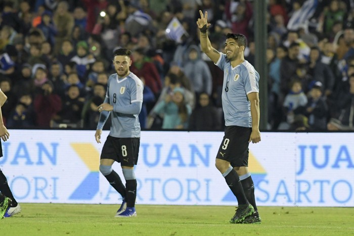 Luis Suárez en el estadio Centenario (archivo, 7 de junio de 2019). · Foto: Sandro Pereyra