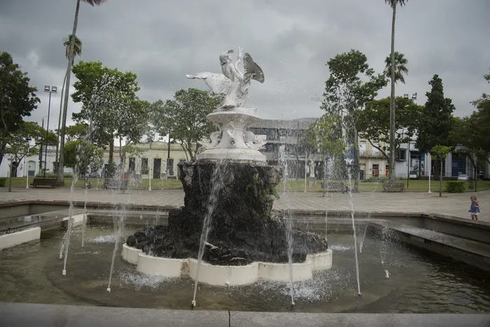 Plaza Treinta y Tres, en la Ciudad de Salto (archivo, marzo de 2021). · Foto: Alessandro Maradei
