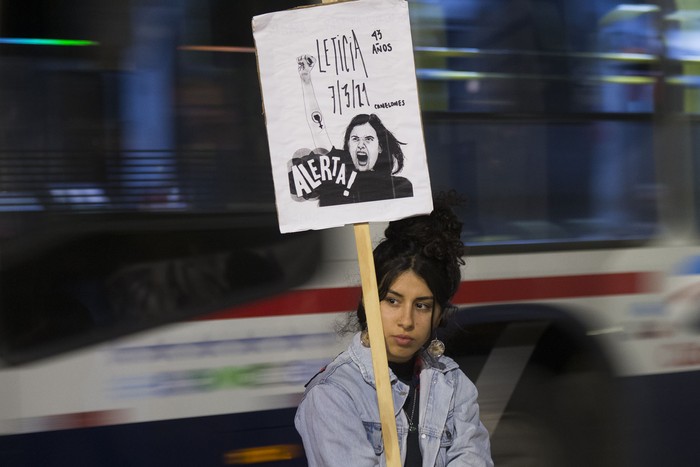 Alerta feminista en Plaza Cagancha (archivo, marzo de 2021) · Foto: .