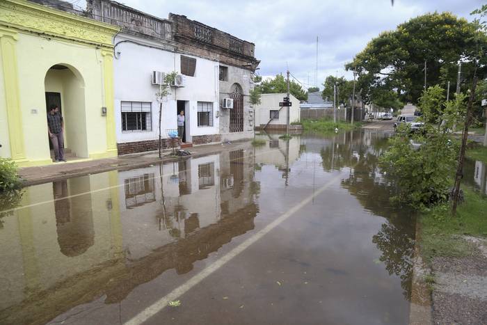 Inundación en la ciudad de Salto (archivo, enero de 2019). · Foto: Milton Cattani