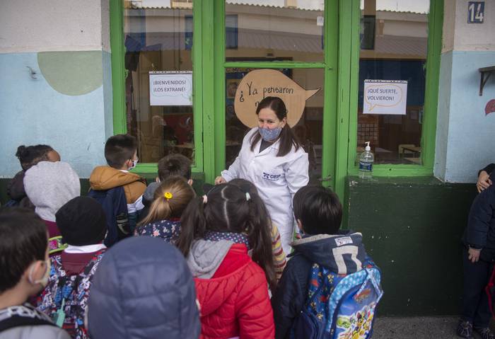 Escuela Joaquin Mestre, en La Blanqueada. Archivo: Junio de 2021 · Foto: Alessandro Maradei