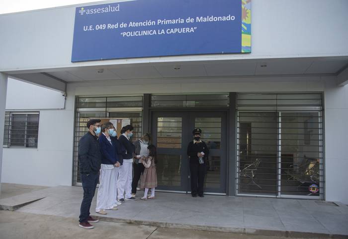 Inauguración de una policlínica de ASSE en el barrio La Capuera, en Maldonado (archivo, junio de 2021). · Foto: Alessandro Maradei