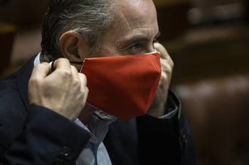 Eduardo Elinger, durante una sesión de la Cámara de Diputados (archivo, junio de 2021). · Foto: .