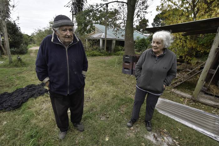 José Mujica y Lucía Topolansky (archivo, mayo de 2021). · Foto: Federico Gutiérrez