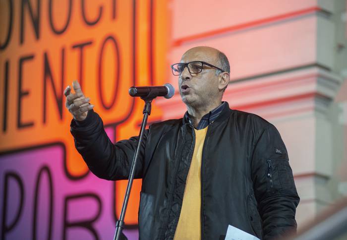 Marcelo Abdala en la Explanada de la Udelar (archivo, julio de 2021). · Foto: Alessandro Maradei