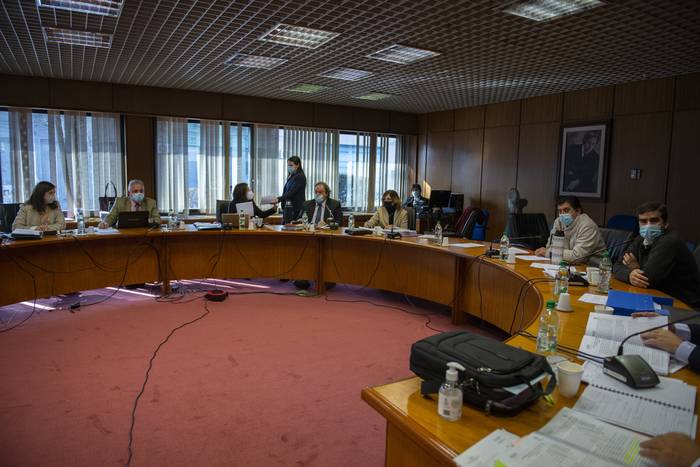 Comisión Investigadora sobre Fenapes, en el anexo del Palacio Legislativo (archivo, octubre de 2021). · Foto: Alessandro Maradei
