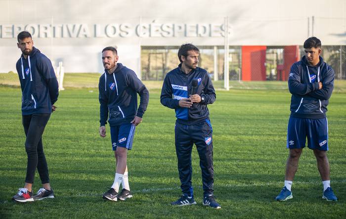 Mario Risso, Matías Zunino, Martín Ligüera y Diego Polenta, en Los Cespedes. · Foto: Alessandro Maradei