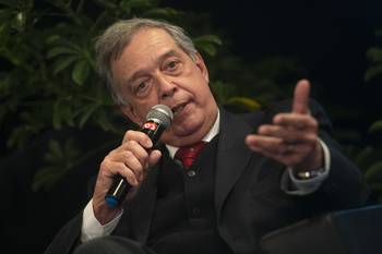 El ministro de ganadería, Fernando Mattos, durante un evento en la Expo Prado, el 14 de setiembre. · Foto: .