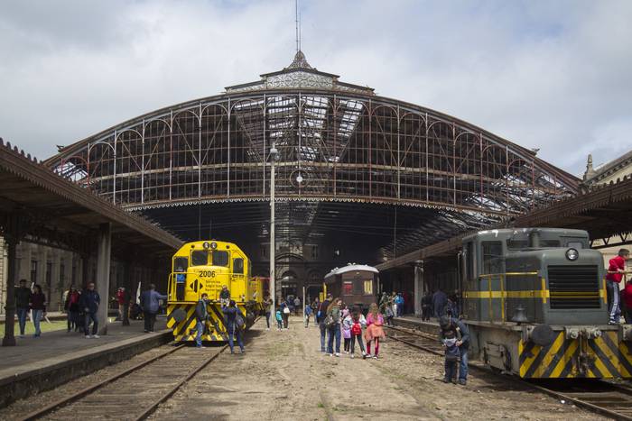 Estación Central de Ferrocarriles General Artigas, en el día del Patrimonio (archivo, octubre de 2019). · Foto: Ernesto Ryan