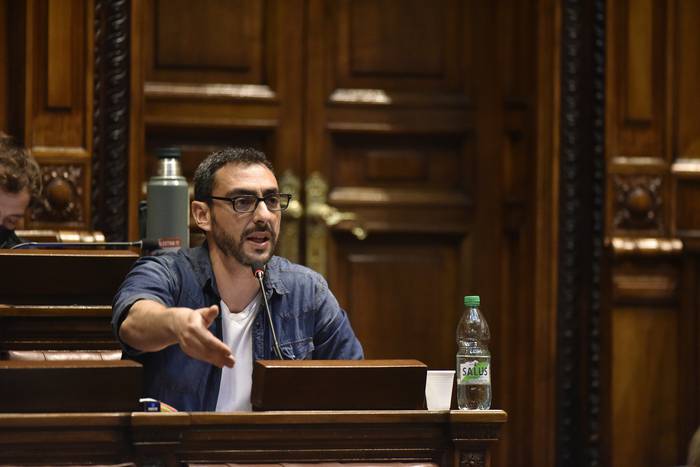 Gerardo Núñez, en la Cámara de Diputados (archivo, setiembre de 2021). · Foto: Federico Gutiérrez